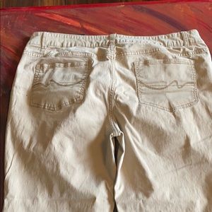 Faded Glory Denim Stretch Tan Pants